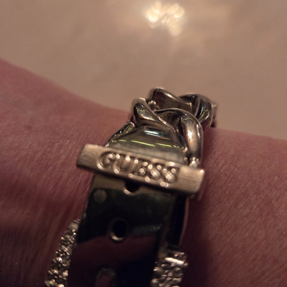 Guess Silver Bracelet with Rhinestones - Picture 2 of 6